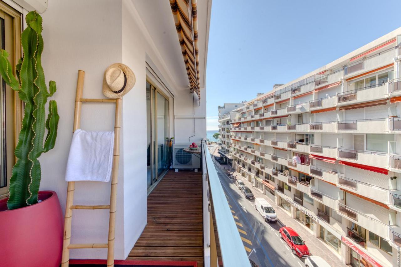 Luxury Maubourg - Vue Mer - Croisette 50M Plage - Clim - Terrasse Cannes Exterior foto