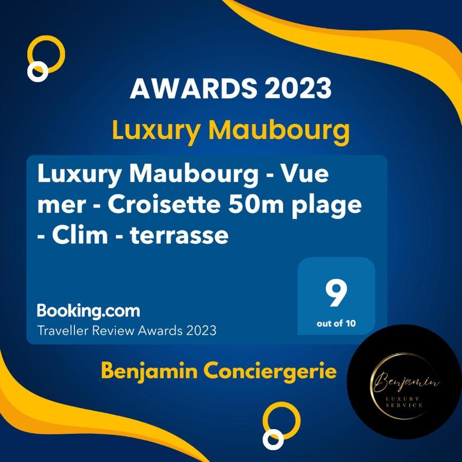 Luxury Maubourg - Vue Mer - Croisette 50M Plage - Clim - Terrasse Cannes Exterior foto